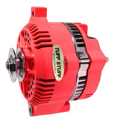 Alternator; 150 AMP - OEM Wire - V Groove Pulley - Internal Regulator - Red; 7771ARED