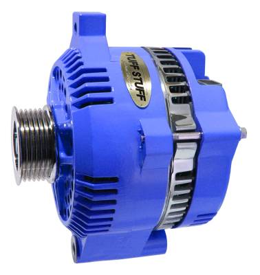 Alternator; 225 AMP - OEM Wire - 6 Groove Pulley - Internal Regulator - Blue; 7771D6GBLUE