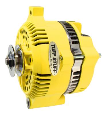 Alternator; 225 AMP - OEM Wire - V Groove Pulley - Internal Regulator - Yellow; 7771DYELLOW