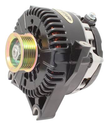 Alternator; 150 AMP - OEM Wire - 6 Groove Pulley - Internal Regulator - Black; 7773B