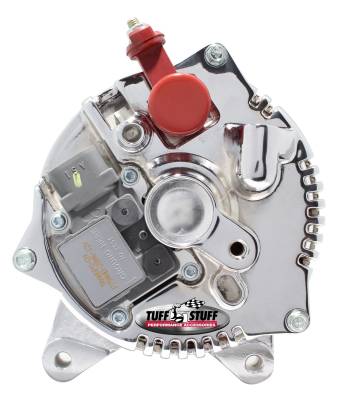 Tuff Stuff Performance - Alternator; 225 AMP Upgrade - OEM Wire - 8 Groove Bullet Pulley - Internal Regulator - Chrome; 7791DBULL - Image 2