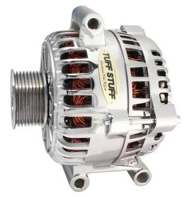 Alternator; 150 AMP - OEM Wire - 8 Groove Pulley - Top Mount - Internal Regulator - Chrome; 7796A