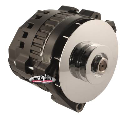 Alternator; 160 AMP - 1 Wire Or OEM - V Groove Pulley - Black; 7860G