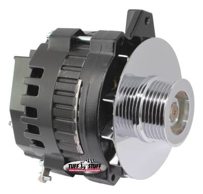 Alternator; 160 AMP - 1 Wire Or OEM - 6 Groove Pulley - Black; 7860G6G