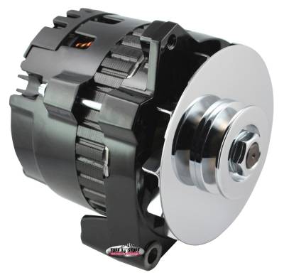 Alternator; 105 AMPS - 1 Wire Or OEM - 6 Grove Pulley - Black; 7861E