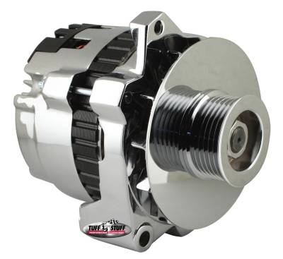 Alternator; 160 AMP - 1 Wire Or OEM - 6 Groove Pulley - Chrome; 7861F6G