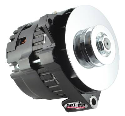 Alternator; 160 AMP - 1 Wire Or OEM - V Groove Pulley - Black; 7861G