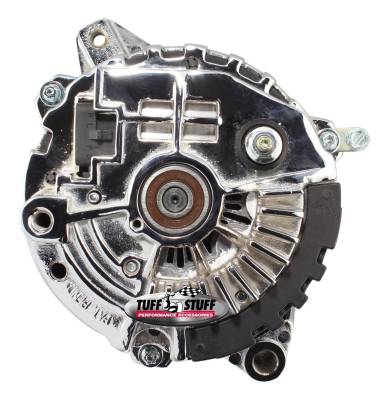 Tuff Stuff Performance - Alternator; 105 AMP - 1 Wire Or OEM - 6 Groove Pulley - Double Wide Heavy Duty Ball Bearings - Polished; 7935DP6G - Image 2