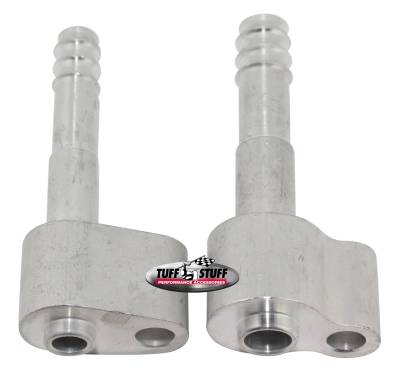A/C Compressor Fitting; 10mm Suction Port - 8mm Discharge Port - For 4517 Peanut SD7 Compressor - Right/Left - Plain; 8417C