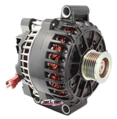 Alternator; 135 AMP - OEM Wire - 6 Groove Pulley - Black; 8437B