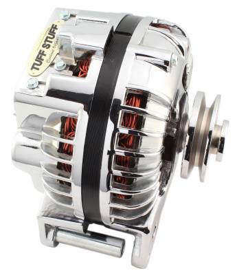 Alternator; 60 AMP - OEM Wire - Single Groove Pulley - Chrome; 8509RASP