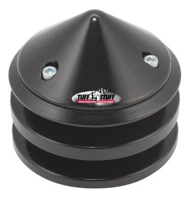 Alternator Pulley; 2.628 in. Pulley - Double V Groove - Incl. Lock Washer/Nut - Stealth Black; 7651C