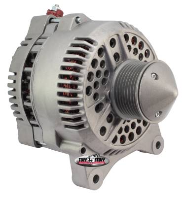 Alternator; 225 AMP Upgrade - OEM Wire - 8 Groove Bullet Pulley - Internal Regulator - Factory Cast PLUS+; 7791FBULL