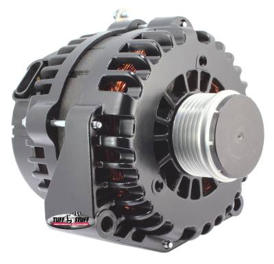Alternator; 230 AMP - OEM Wire - 6 Groove Clutch Pulley - Stealth Black; 8299F