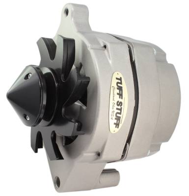 Alternator; 100 AMP - Smooth Back - 1 Wire - V Bullet Pulley - Factory Cast PLUS+; 7068BULL