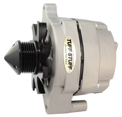 Alternator; 100 AMP - Smooth Back - 1 Wire - 6 Groove Bullet Pulley - Factory Cast Plus; 7068BULL6G